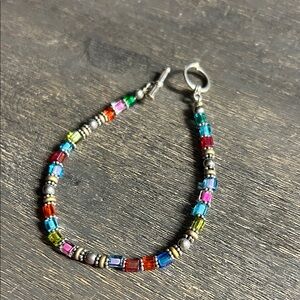 Multicolor‎ Beaded Bracelet Toggle Closure